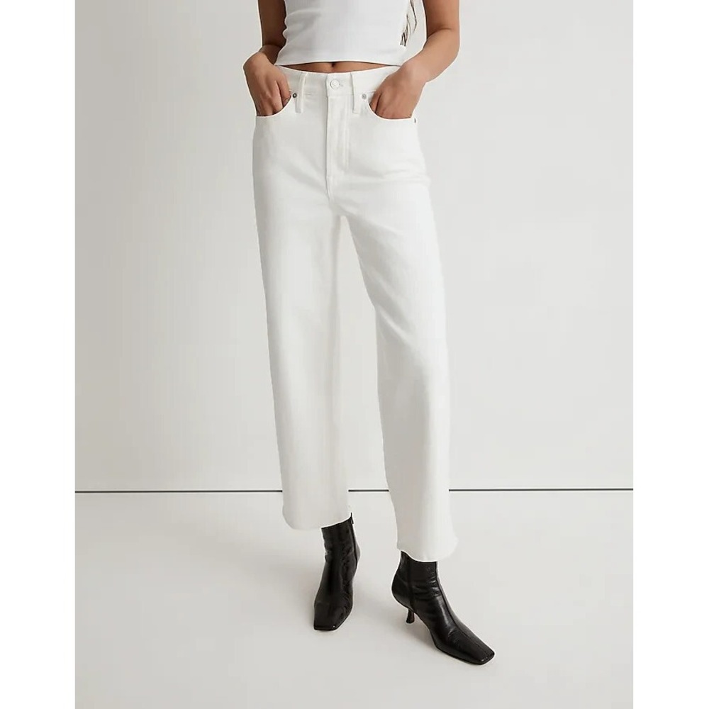 Madewell Womans The Petite Perfect Vintage Wide-Leg Crop Jean Size 31P